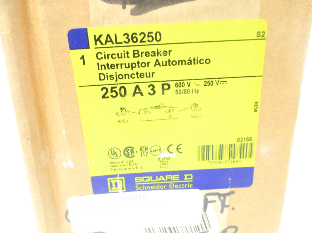 SQUARE D KAL36250 SER. 2 600V 250A (GREY) NSMP