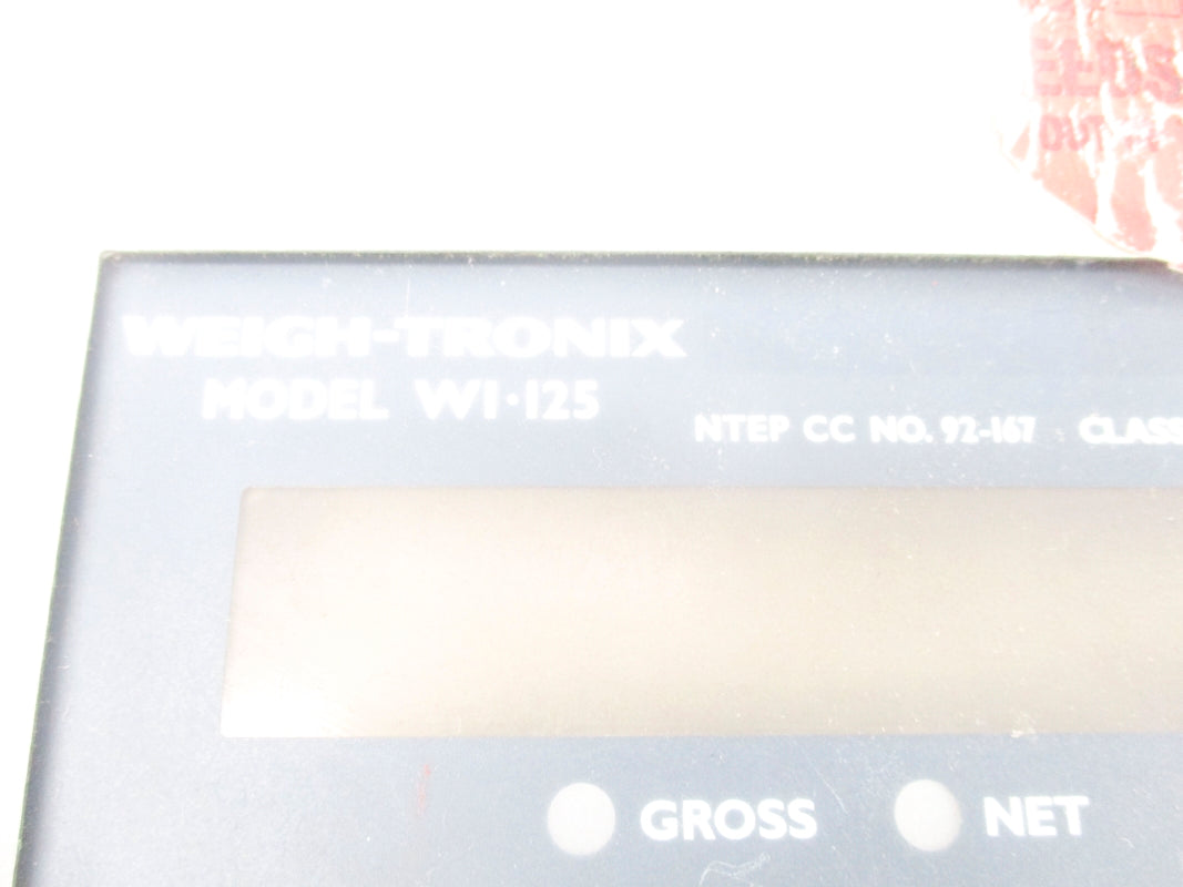 WEIGH-TRONIX WI-125 UNMP