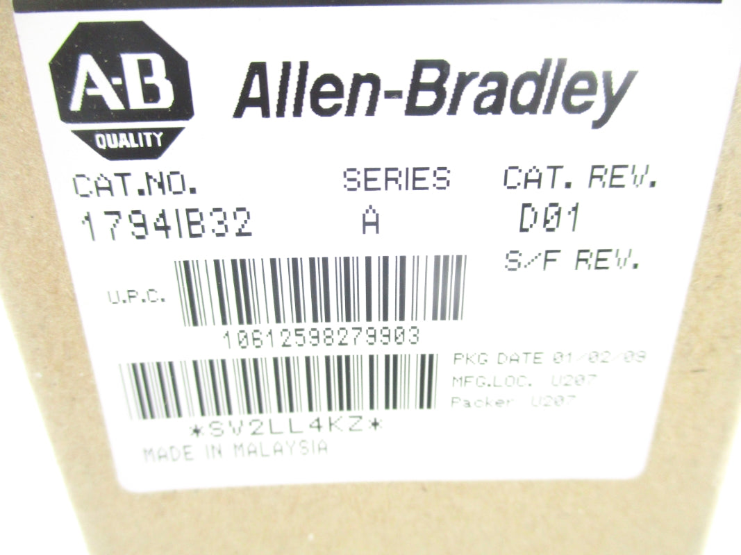 ALLEN BRADLEY 1794-IB32 SER. A DATE: 2009 NSFS