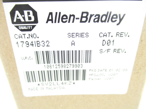 ALLEN BRADLEY 1794-IB32 SER. A DATE: 2009 NSFS
