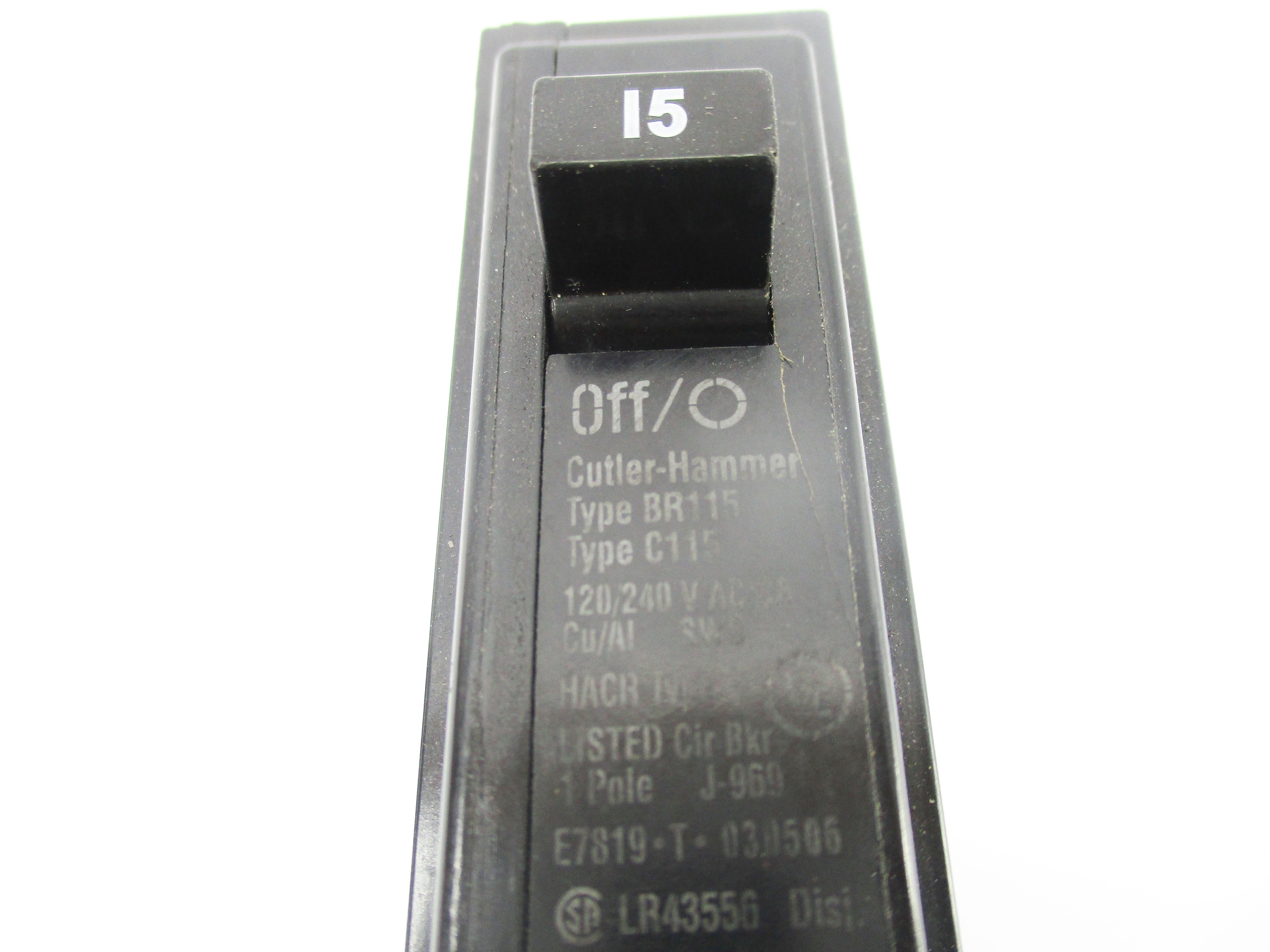 CUTLLER-HAMMER BR115 120/240VAC 15A NSNP