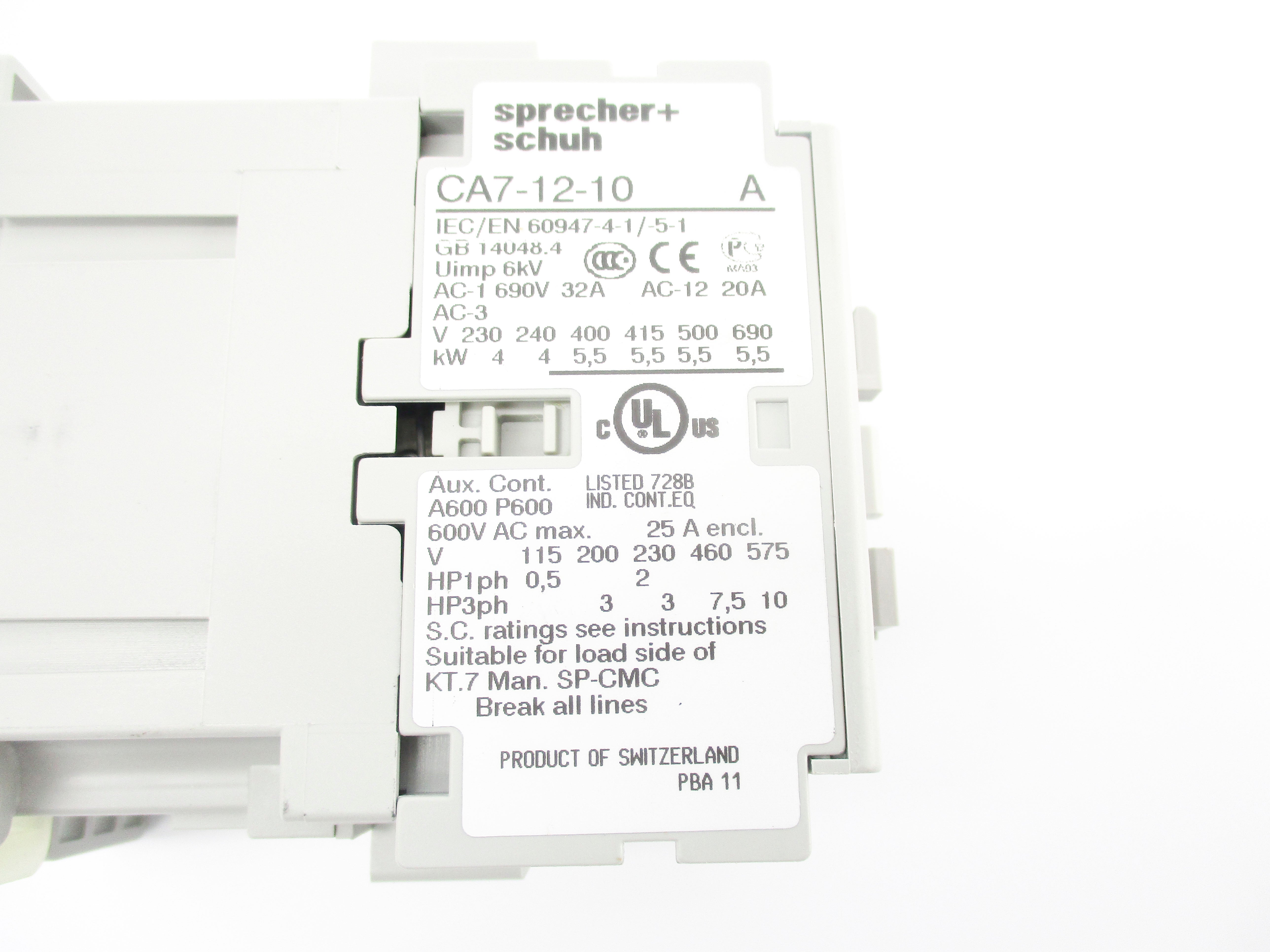 SPRECHER+SCHUH CA7-12-10 SER. A 24V NSNP