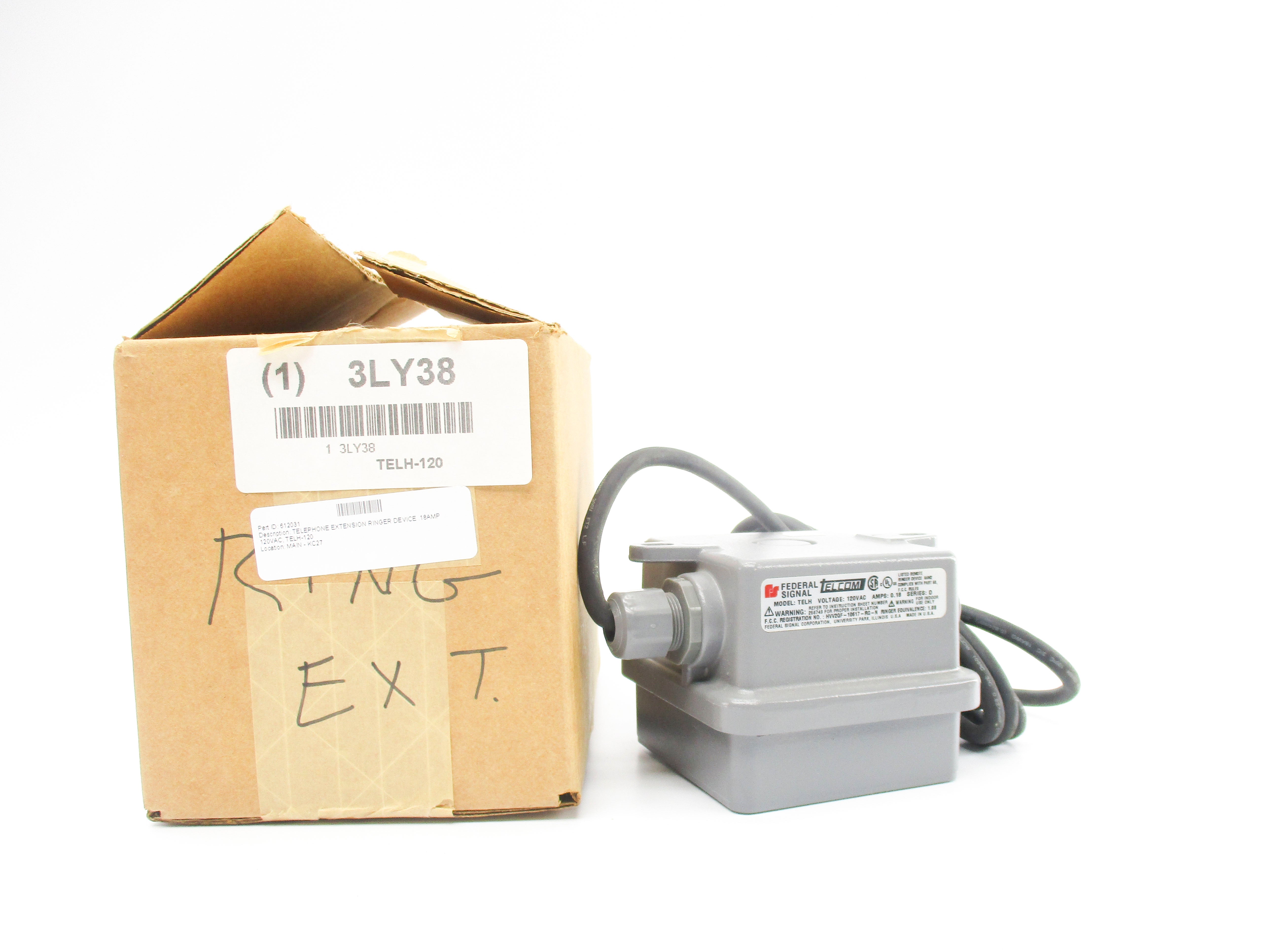FEDERAL SIGNAL TELH-120 SER. D 3LY38 120VAC 0.18A NSMP