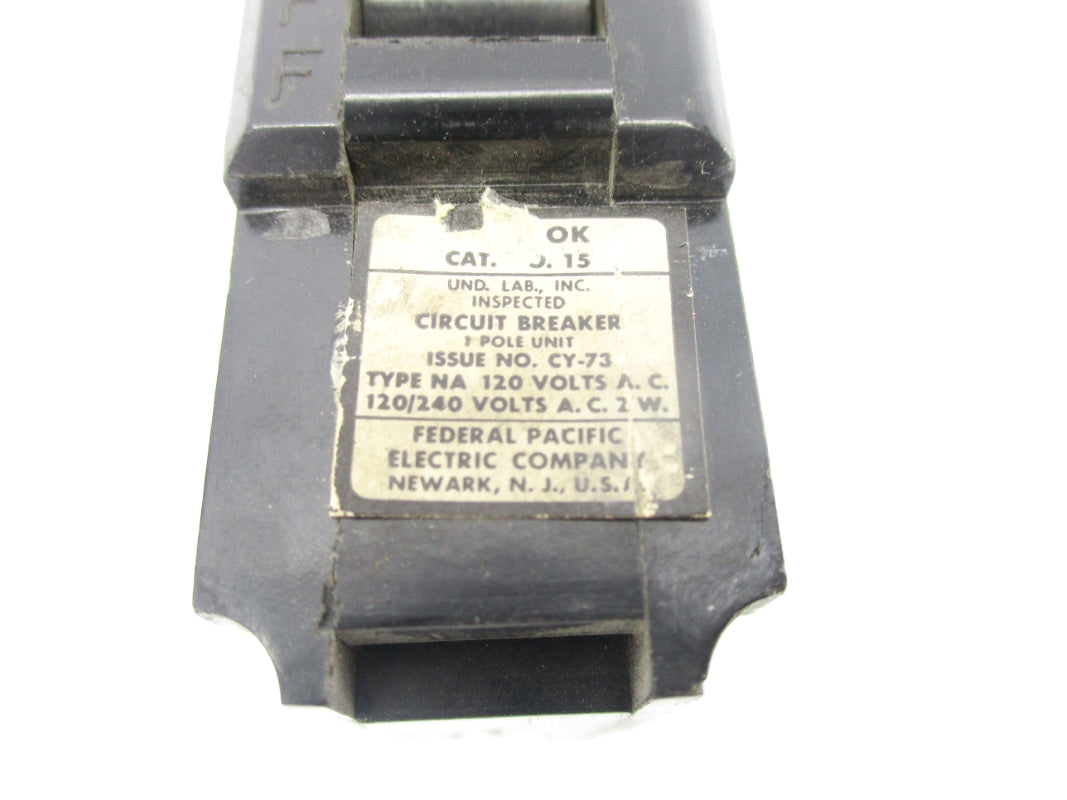 FEDERAL PACIFIC NA115 120/240VAC 15A UNMP