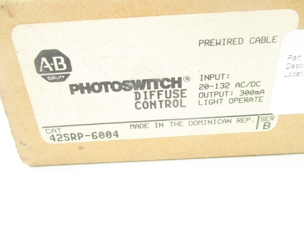 ALLEN BRADLEY 42SRP-6004 SER. B 132V (BR/WH) NSMP