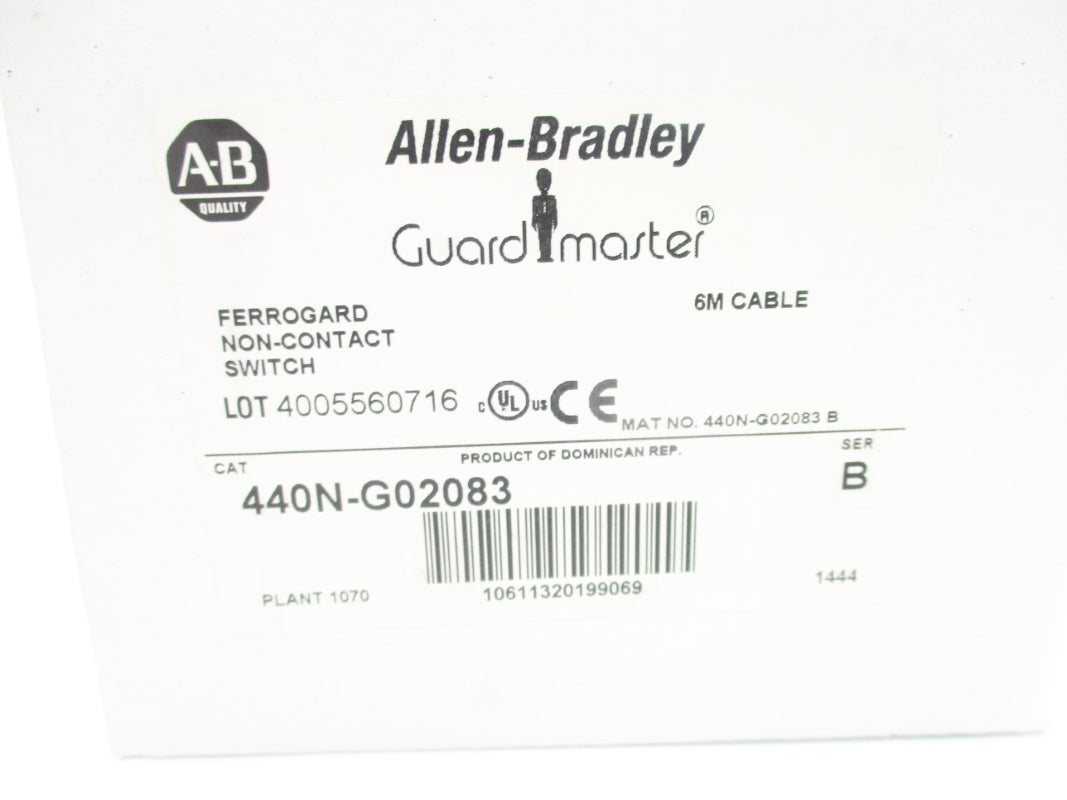 ALLEN BRADLEY 440N-G02083 SER. B (WH) NSMP