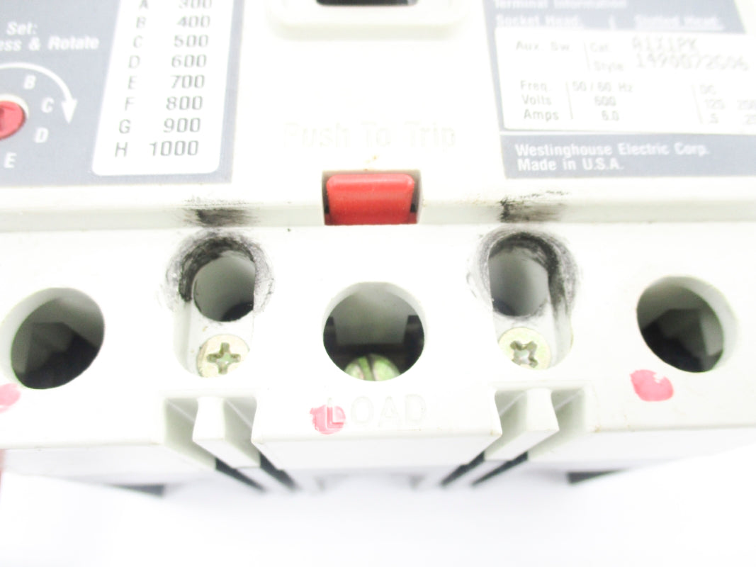 WESTINGHOUSE HMCP100R3C SER. C 600VAC 100A UNMP