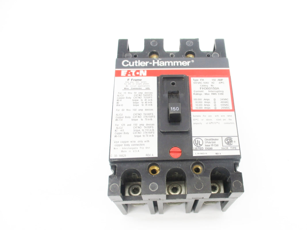 CUTLER HAMMER FH360150A 600VAC 150A UNMP