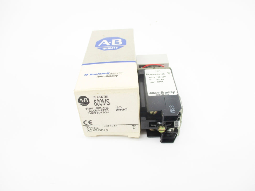 ALLEN BRADLEY 800MS-XO16LGD1S SER. D (GY/BL) NSMP