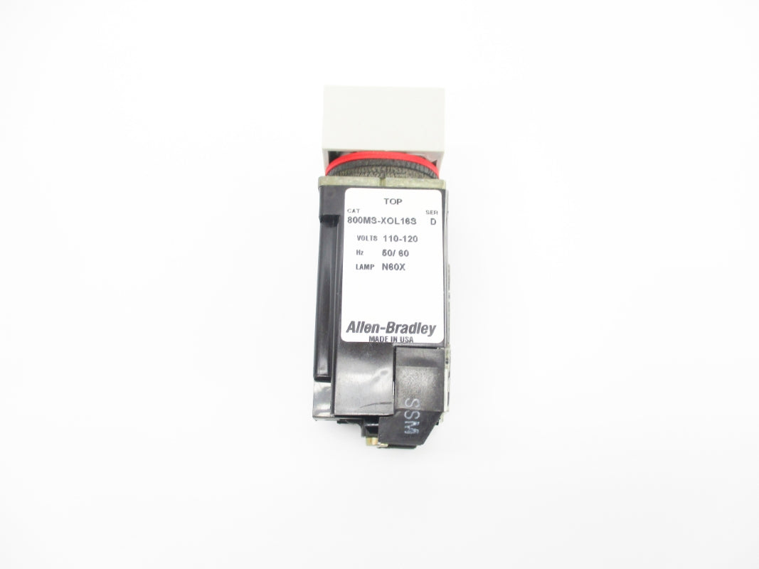 ALLEN BRADLEY 800MS-XO16LGD1S SER. D (GY/BL) NSMP