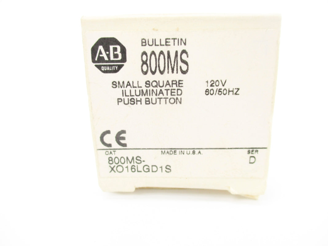ALLEN BRADLEY 800MS-XO16LGD1S SER. D (GY/BL) NSMP