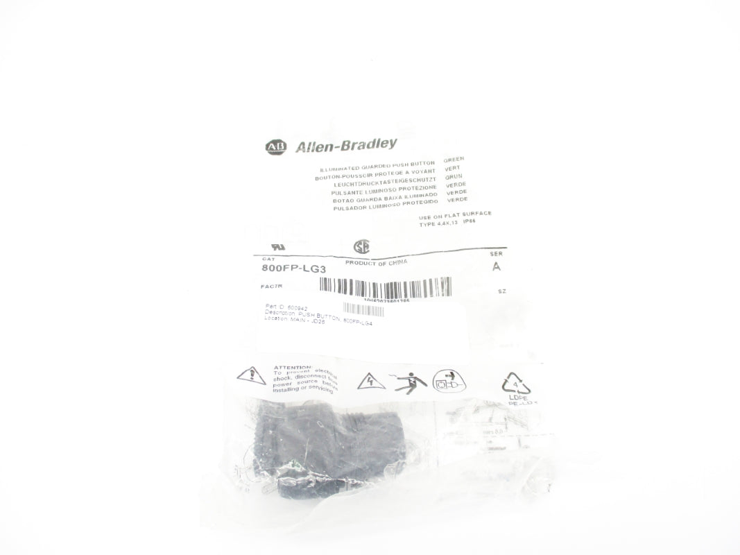 ALLEN BRADLEY 800FP-LG3 SER. A NSMP