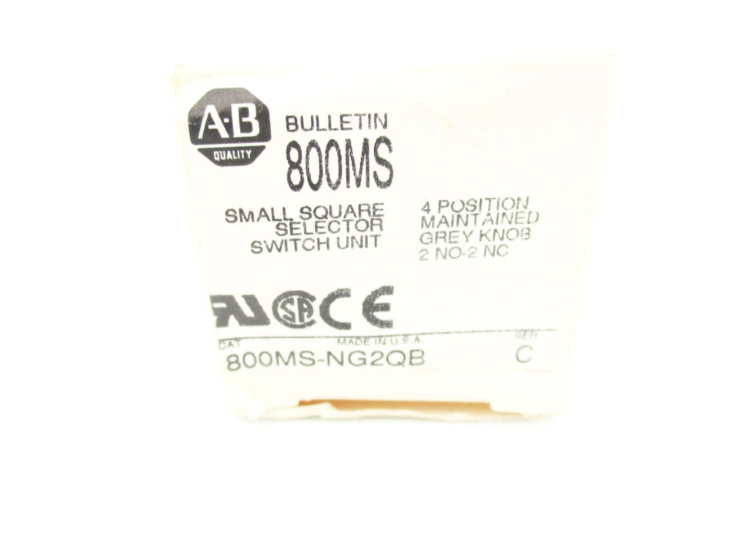 ALLEN BRADLEY 800MS-NG2QB SER. C (WH) NSMP