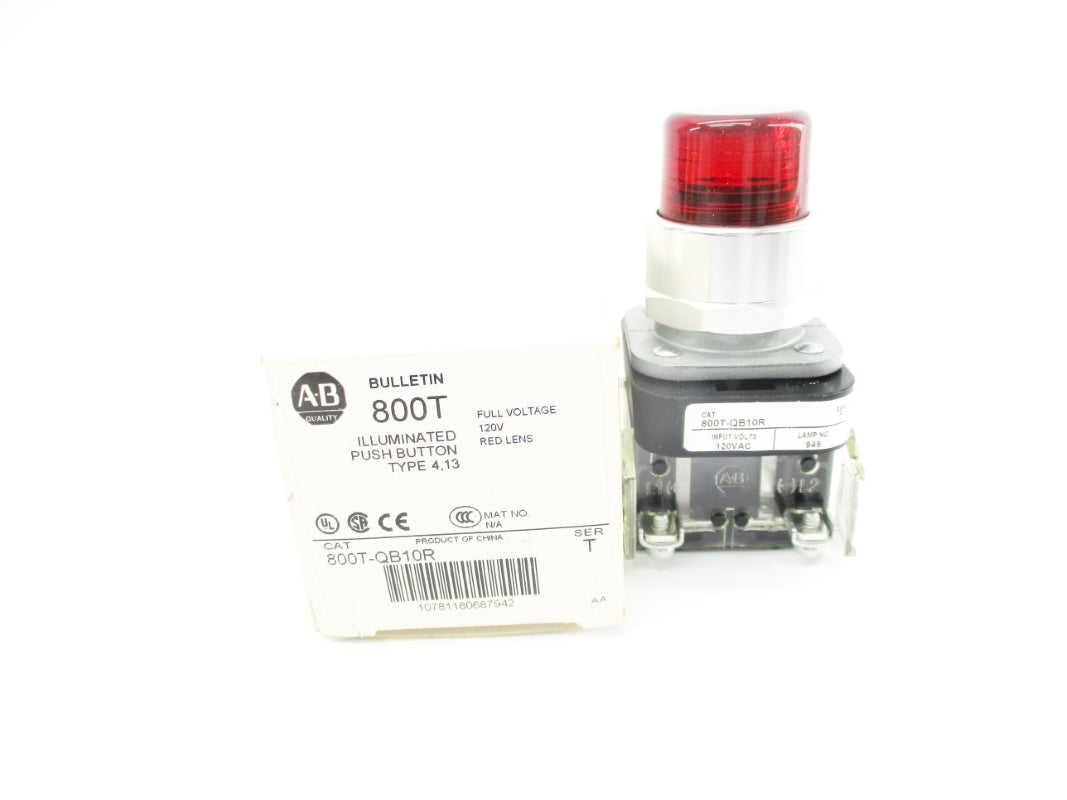 ALLEN BRADLEY 800T-QB10R SER.T (WH) NSMP
