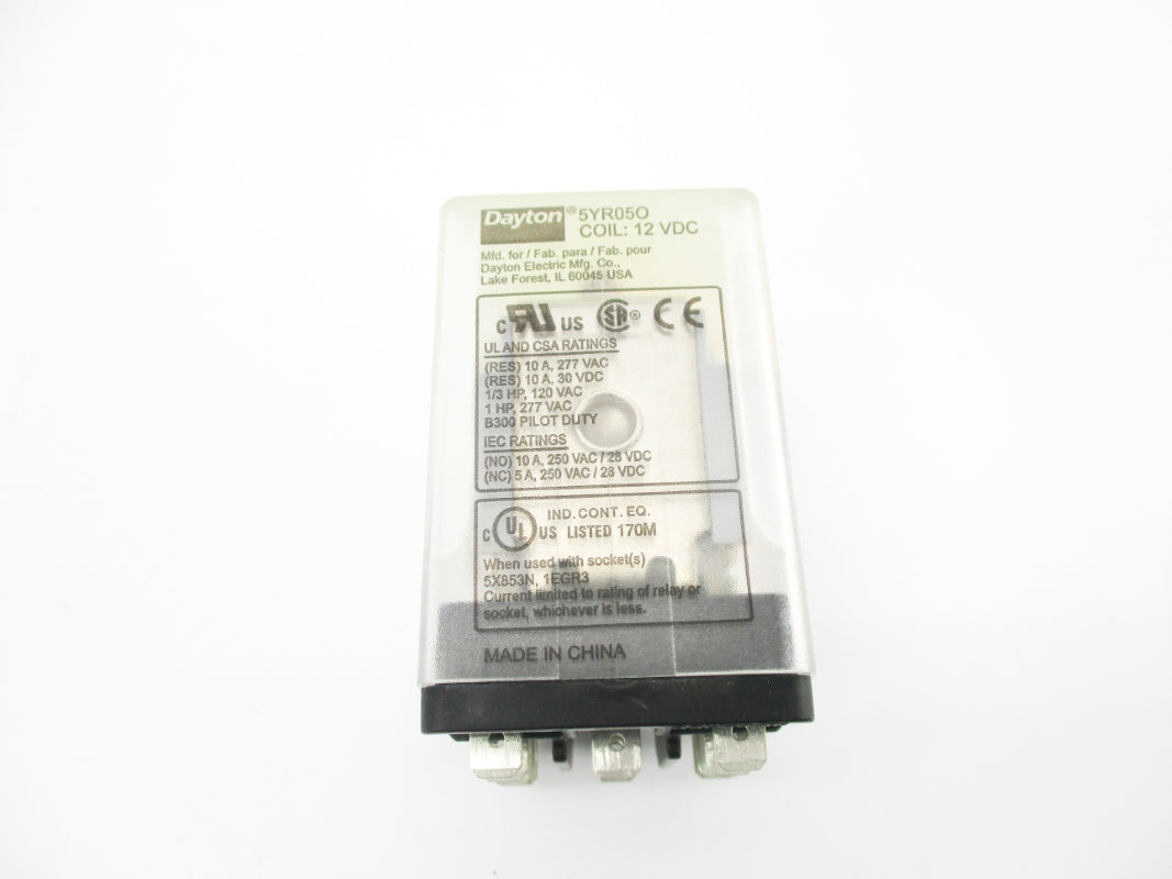 DAYTON 5YR05O 12VDC 10A UNMP