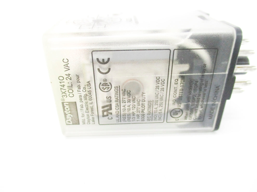 DAYTON 3X741O 24VAC 10A UNMP