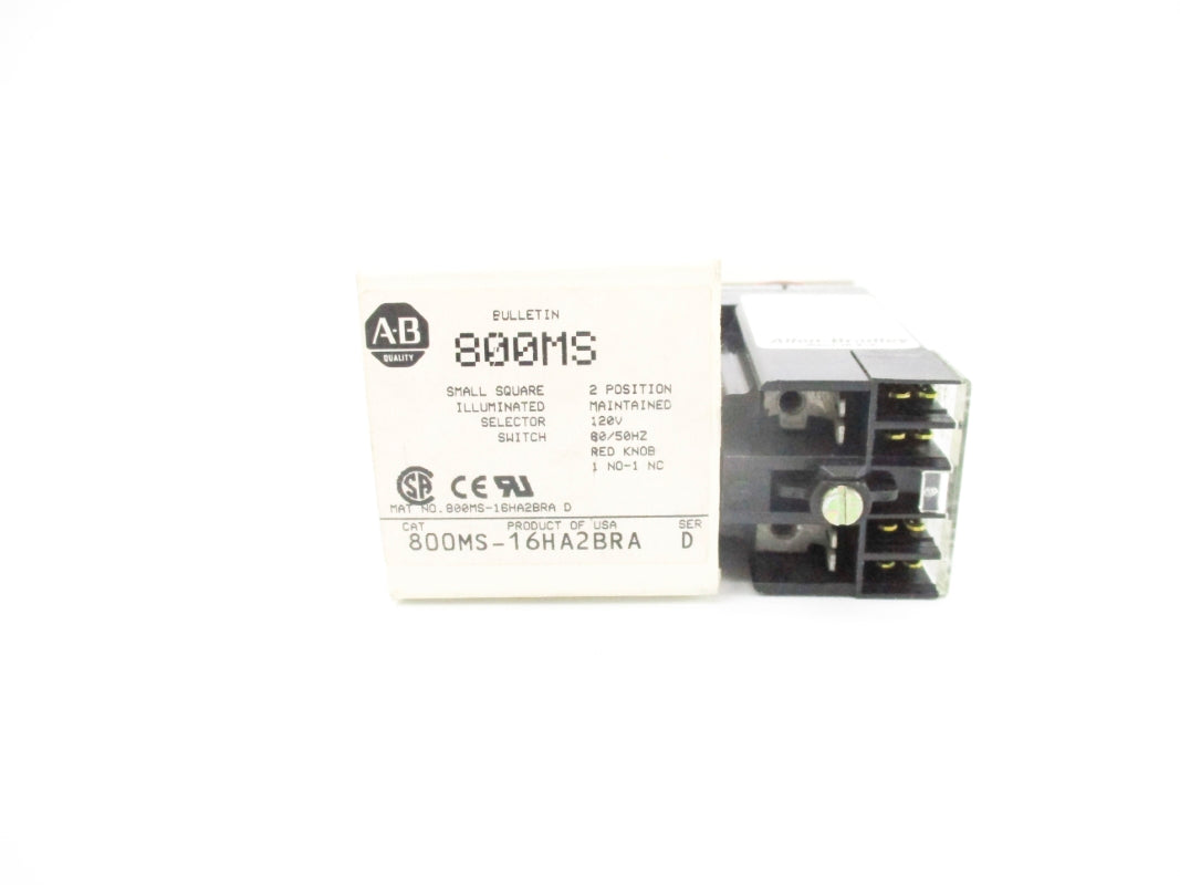 ALLEN BRADLEY 800MS-16HA2BRA SER. D (AS PICTURED) (WH) NSMP