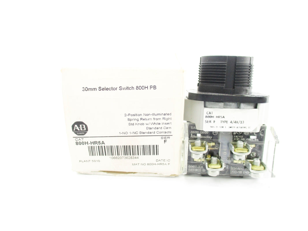 ALLEN BRADLEY 800H-HR5A SER. F (AS PICTURED) (WH) NSMP