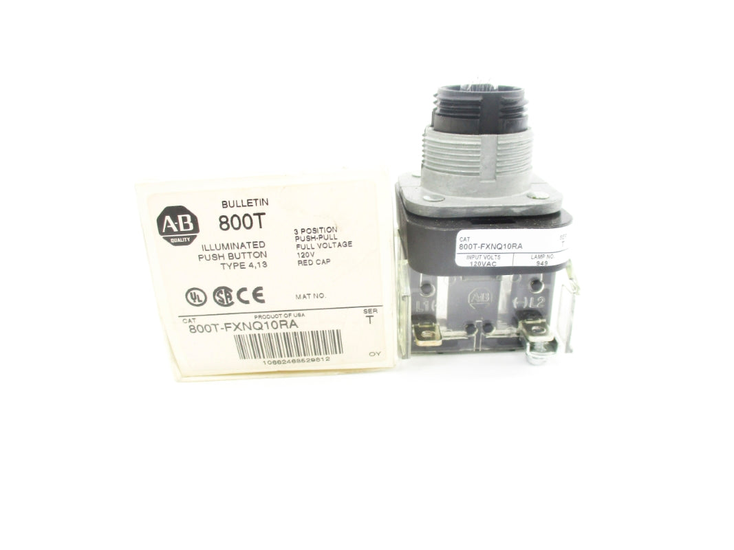 ALLEN BRADLEY 800T-FXNQ10RA SER. T (AS PICTURED) (WH) NSMP