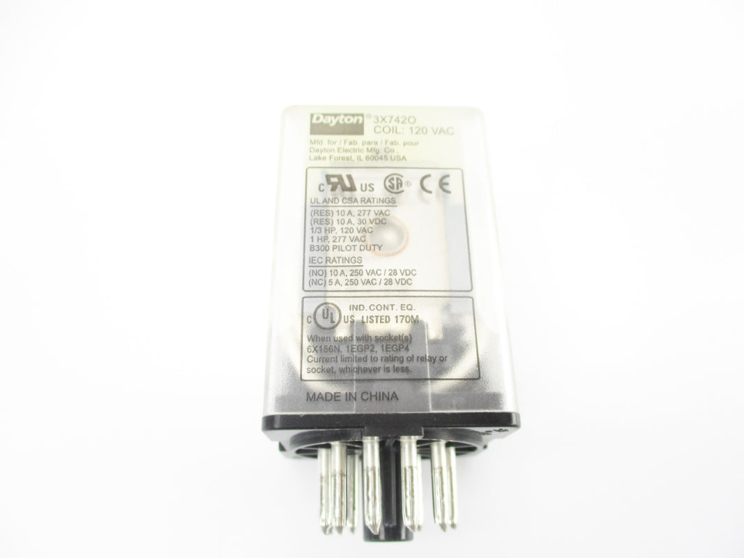 DAYTON 3X742O 120VAC 10A UNMP