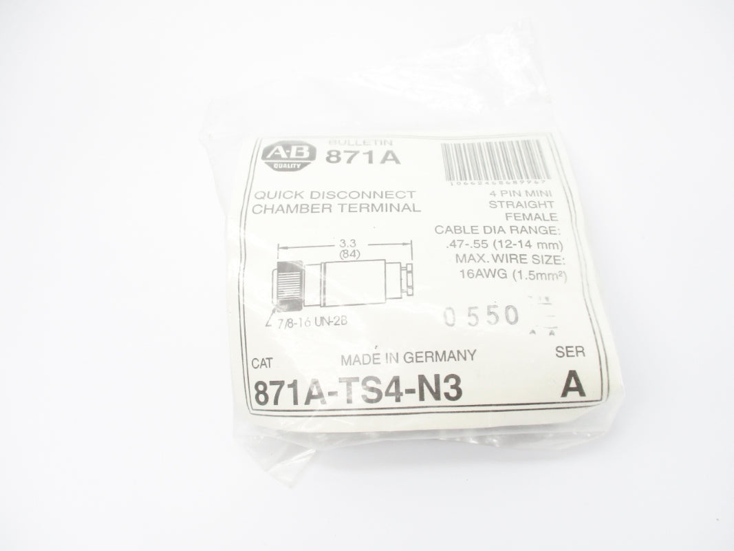 ALLEN BRADLEY 871A-TS4-N3 SER. A NSMP