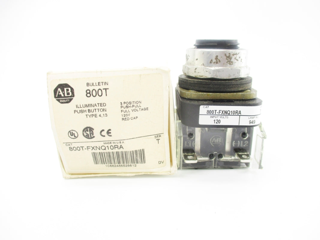 ALLEN BRADLEY 800T-FXNQ10RA SER. T (AS PICTURED) (WH) NSMP
