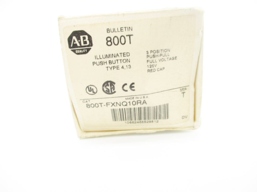 ALLEN BRADLEY 800T-FXNQ10RA SER. T (AS PICTURED) (WH) NSMP