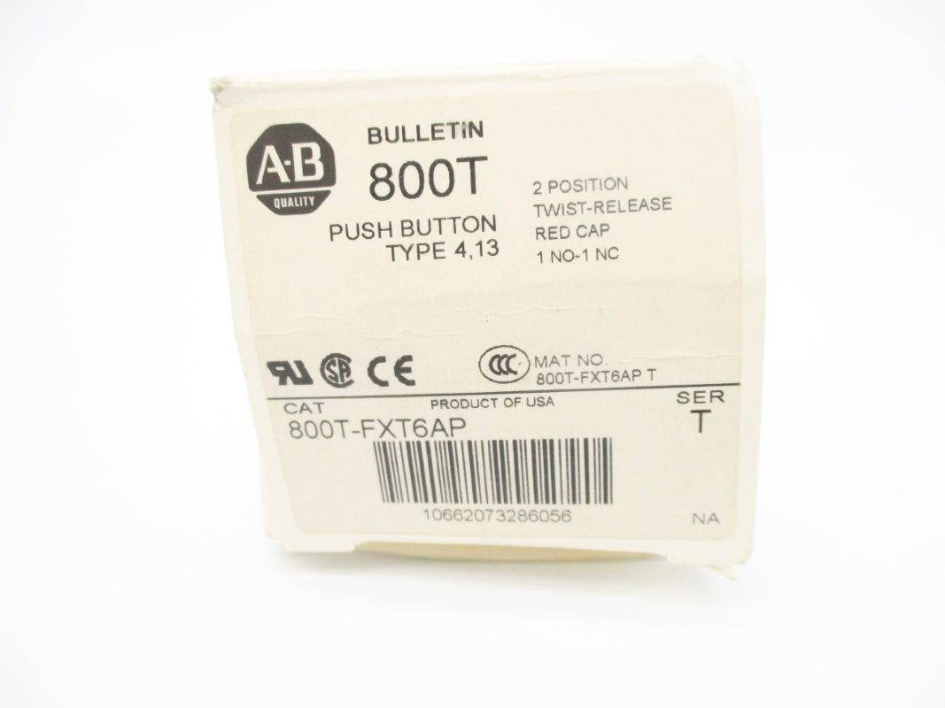ALLEN BRADLEY 800T-FXT6AP SER. T (WH) NSMP