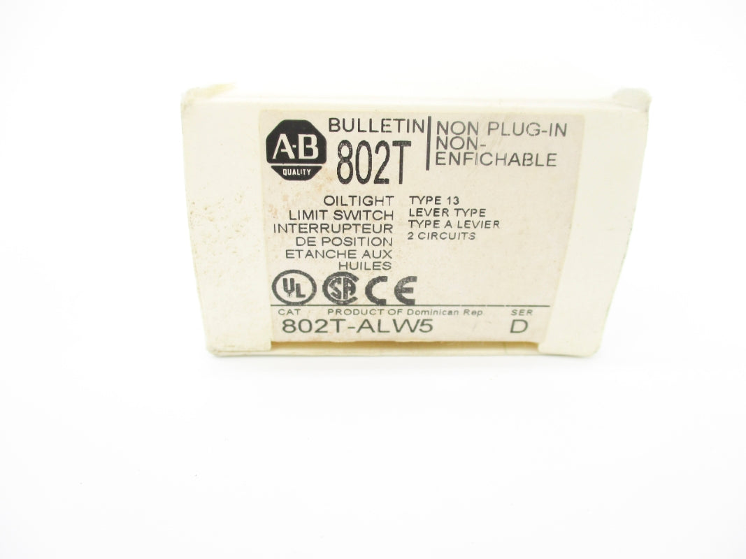 ALLEN BRADLEY 802T-ALW5 SER. D (AS PICTURED) (WH) NSMP