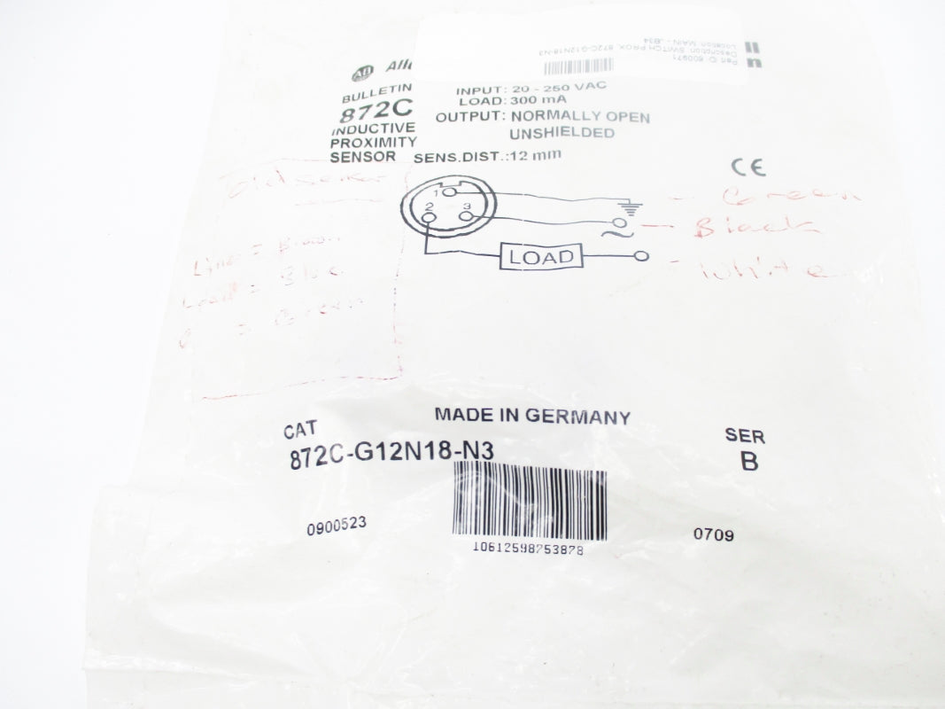 ALLEN BRADLEY 872C-G12N18-N3 SER. B NSMP
