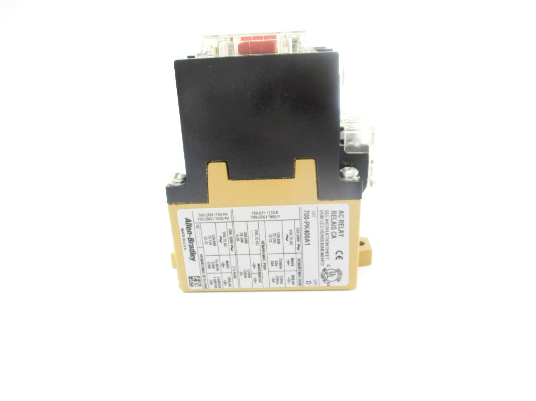 ALLEN BRADLEY 700-PK400A1 SER. D 120V 60A (WH) NSMP