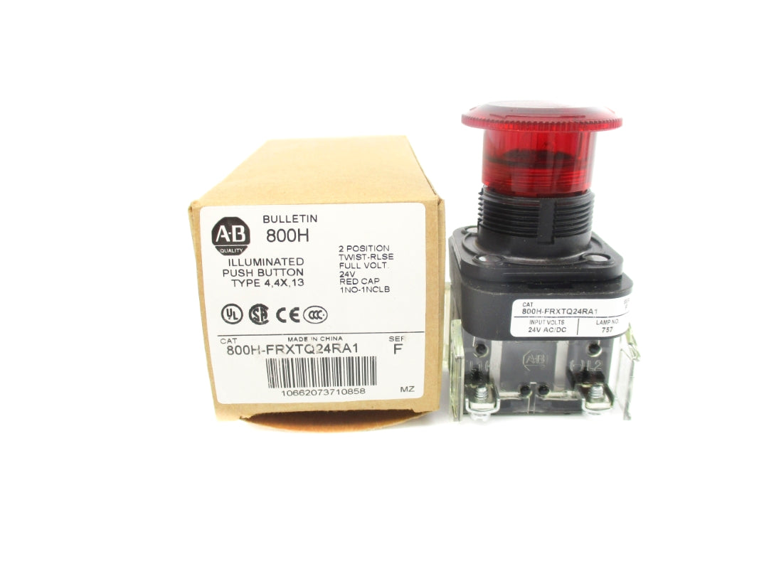 ALLEN BRADLEY 800H-FRXTQ24RA1 SER. F (BR/WH) NSMP
