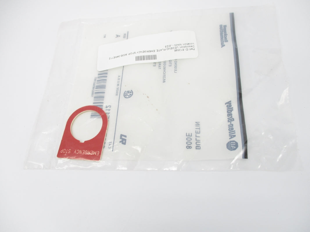 ALLEN BRADLEY 800E-34RE112 SER. A NSMP