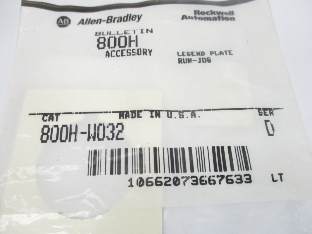 ALLEN BRADLEY 800H-W032 SER. D NSMP