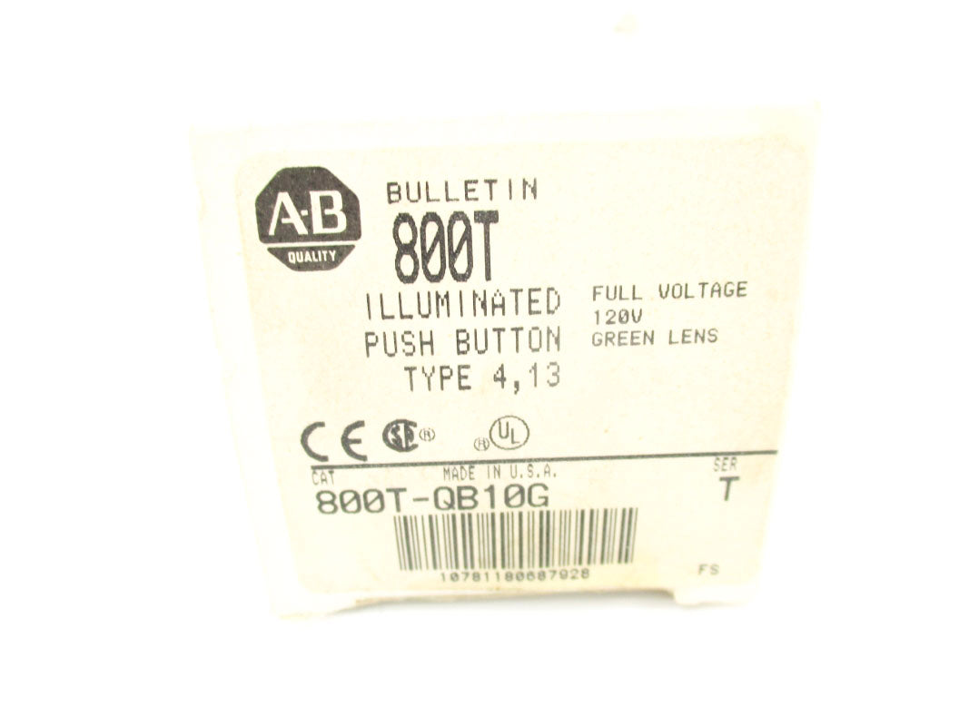 ALLEN BRADLEY 800T-QB10G SER. T (GY/BL) NSMP