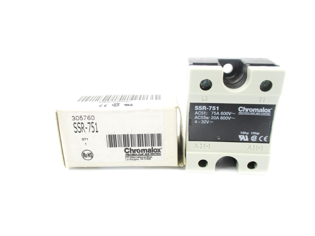 CHROMALOX SSR-751 305760 600V 75A NSMP