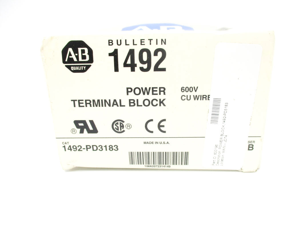 ALLEN BRADLEY 1492-PD3183 SER. B (GY/BL) NSMP