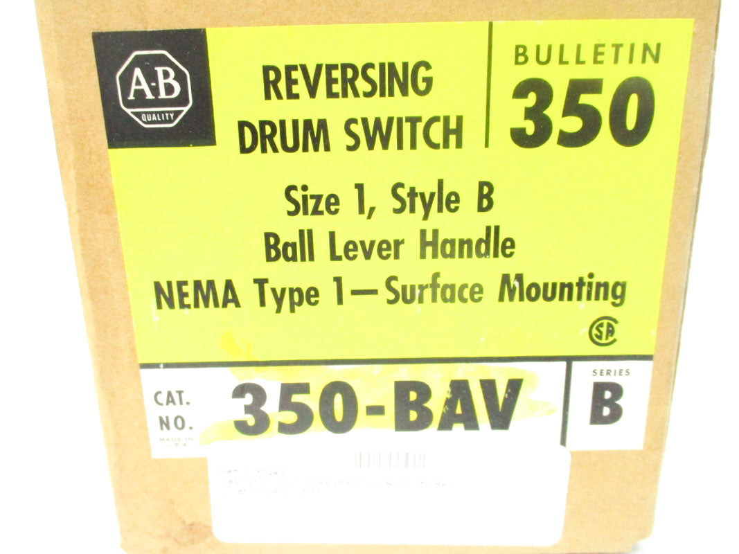 ALLEN BRADLEY 350-BAV SER. B (BR/YL) NSMP