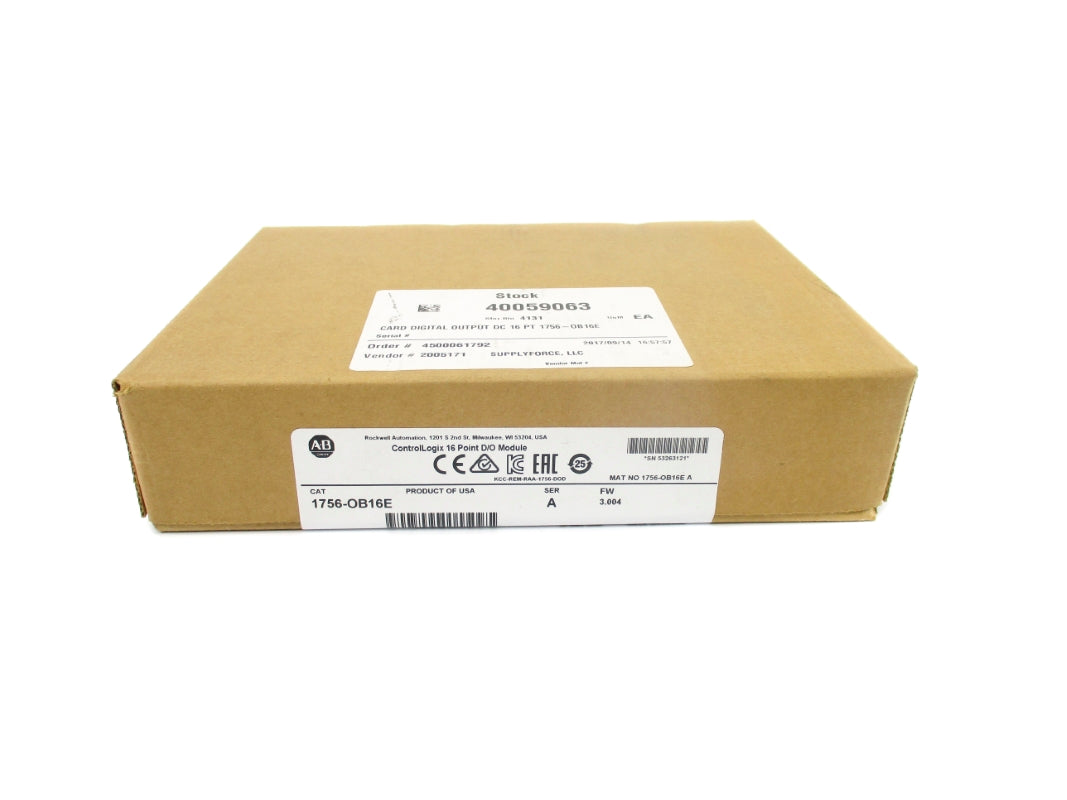 ALLEN BRADLEY 1756-OB16E SER. A F/W 3.004 DATE: 2017 NSFS