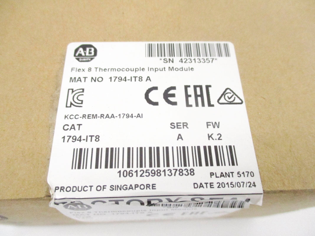 ALLEN BRADLEY 1794-IT8 SER. A F/W K.2 NSMP