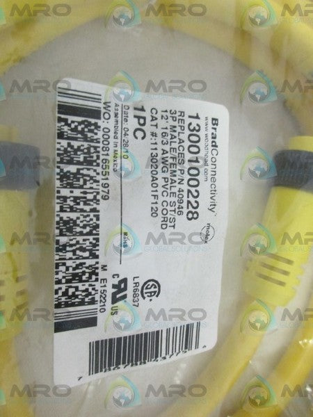 DANIEL WOODHEAD 1300100228 CORDSET *NEW IN FACTCORY BAG*