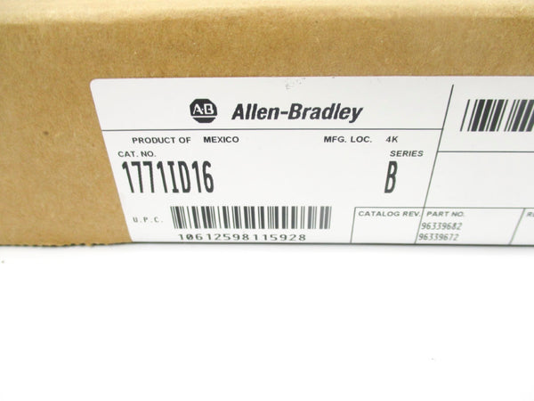 ALLEN BRADLEY 1771-ID16 SER. B DATE: 2010 NSFS