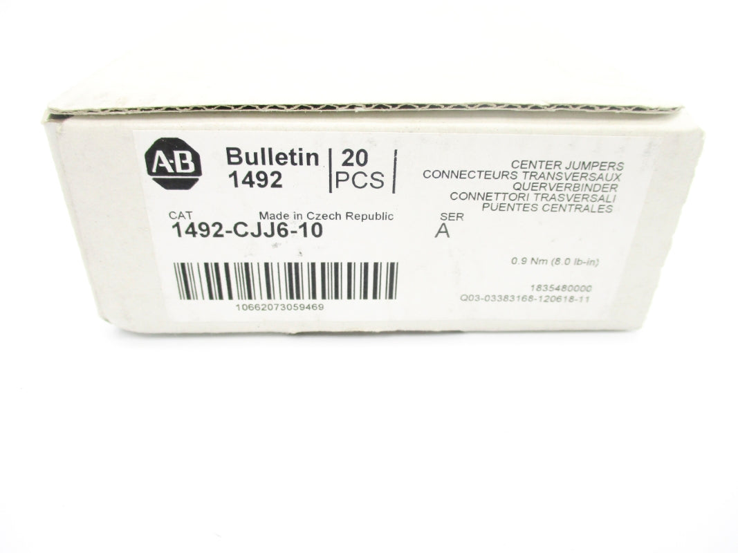 ALLEN BRADLEY 1492-CJJ6-10 SER. A (PKG OF 20) (WH) NSMP
