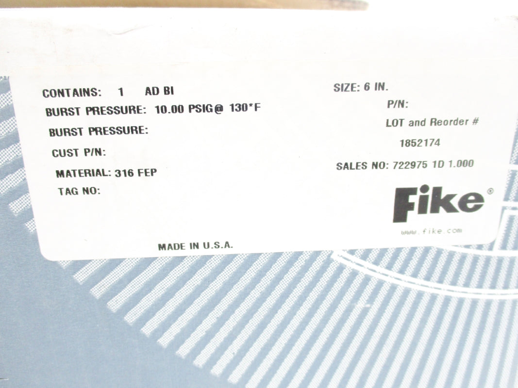 FIKE 1852174 ADBI-6 10.00PSI NSMP