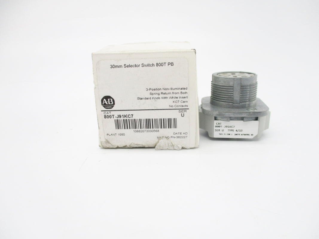 ALLEN BRADLEY 800T-J91KC7 SER. U (AS PICTURED) (WH) NSMP