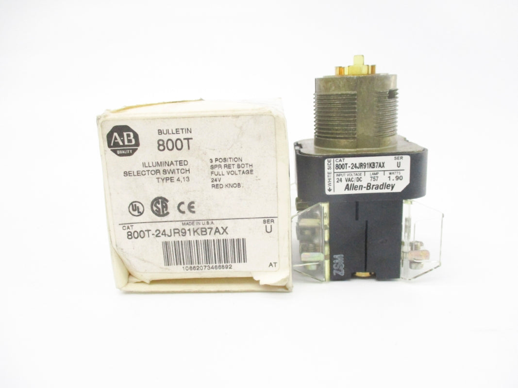 ALLEN BRADLEY 800T-24JR91KB7AX SER. U (AS PICTURED) (WH) NSMP