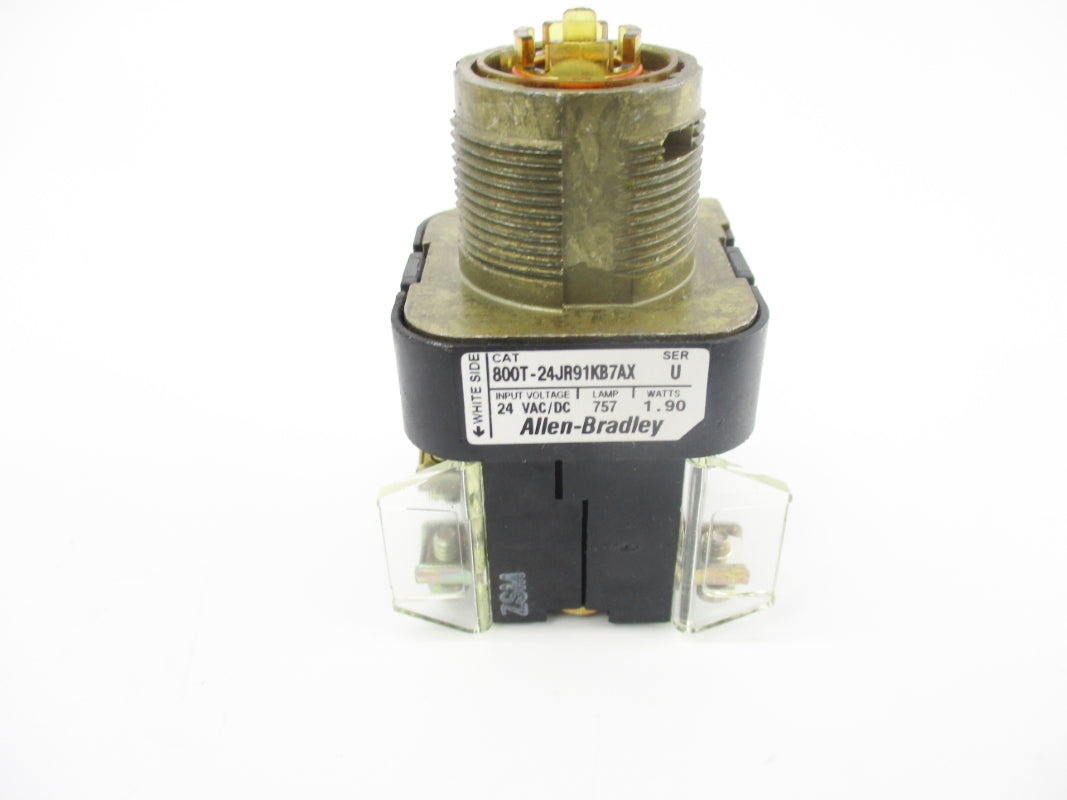 ALLEN BRADLEY 800T-24JR91KB7AX SER. U (AS PICTURED) (WH) NSMP