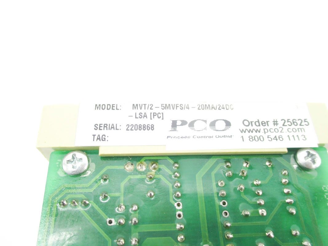 MOORE INDUSTRIES MVT/2-5MVFS/4-20MA/24DC-LSA(PC) UNMP