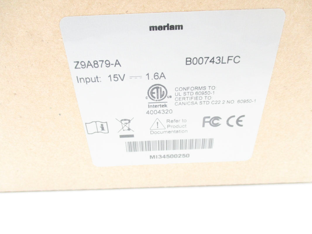 MERIAM Z9A879-A B00743LFC NSMP