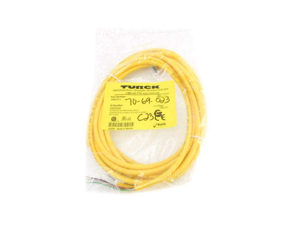 TURCK WKB3T-4 U2223-02 250V 4A NSMP